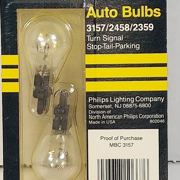 Vintage Philips Brake Light Bulb 3157/2458/2359 Bulbs NIP - Picture 4 of 5